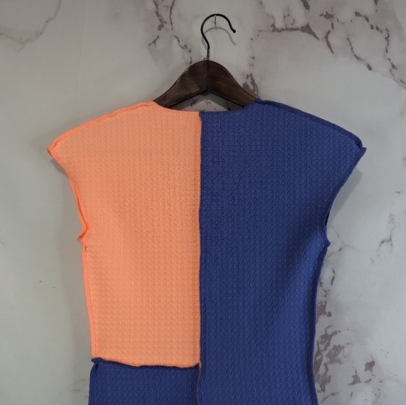 Elsie & Fred Jumpsuit Womens XS Orange Purple Colorblock Romper Paneled Playsuit - Picture 6 of 13